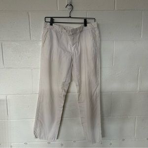 NILI LOTAN Women's Size 6 White Straight Leg Trouser Pant